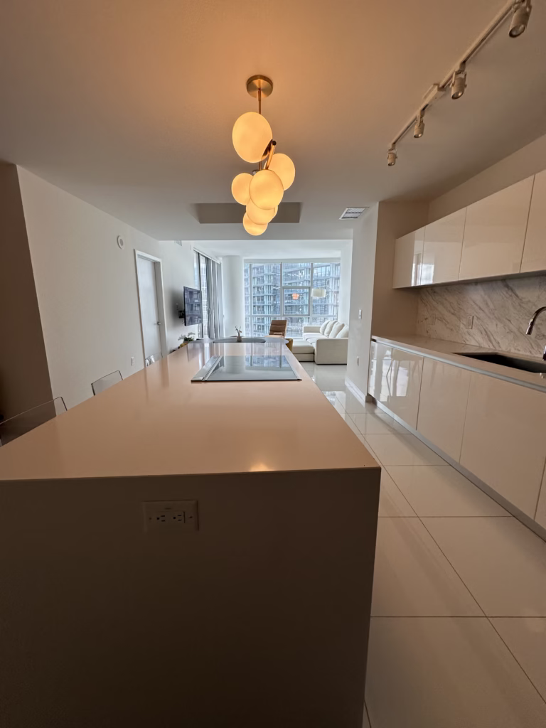 Kitchen cleaned by Arionclean